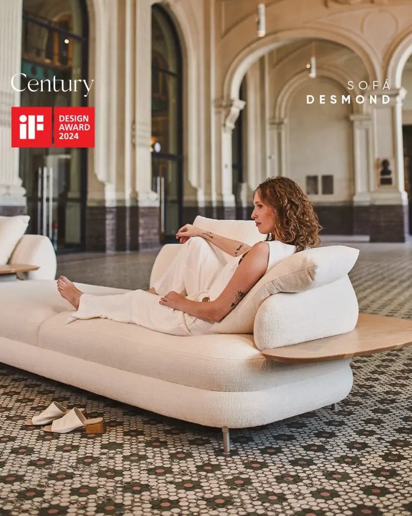 Sofá Desmond Century by Simonini, vencedor do iF Design Award 2024