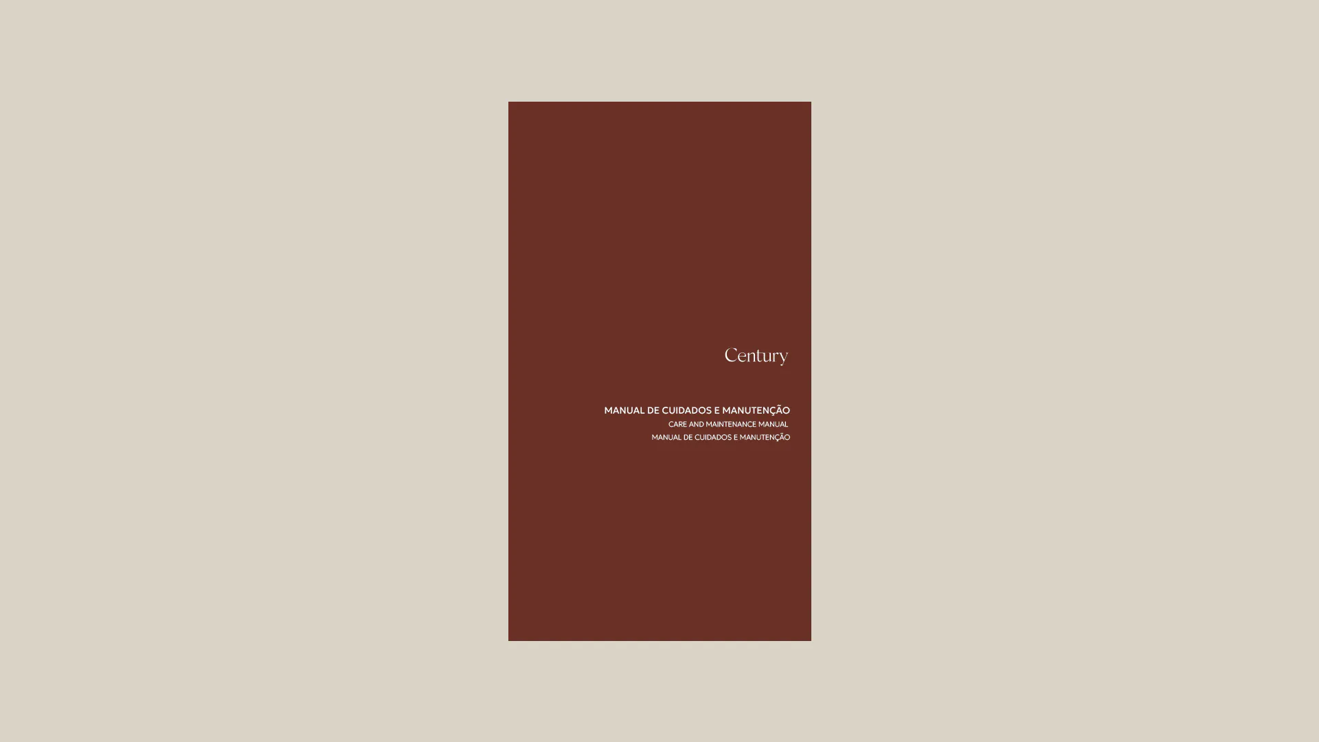 Manual de Cuidados e Manutenção